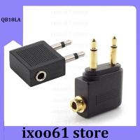 ixoo61 store 3.5mm dual male Jack Airline Airplane Earphone Headphone Headset Audio Connector Plug Adapter for Travel