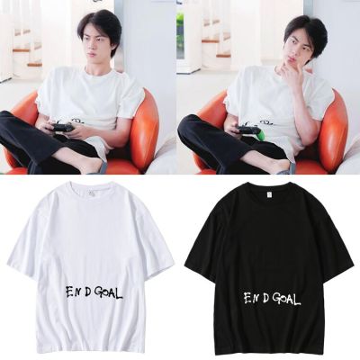 Korean Fashion K Pop Kpop Jin T Shirt END GOAL Printed Harajuku T Shirt Women Ullzang Korean Style Graphic T-shirt Tees Female