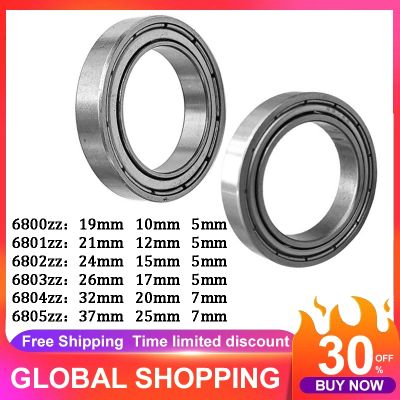 【CW】﹉▬✼  5pcs quality Metal Shielded Bearings 6800zz 6801zz  6802zz 6803zz 6804zz 6805zz for Skateboard