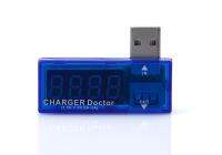 USB Current Voltage Tester (สีฟ้า) มิเตอร์แสดงค่าแรงดันไฟฟ้าและกระแสไฟฟ้า