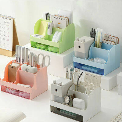 Stationery Holder Desktop Organizer With Pen Office Drawer Box Large Desk Capacity