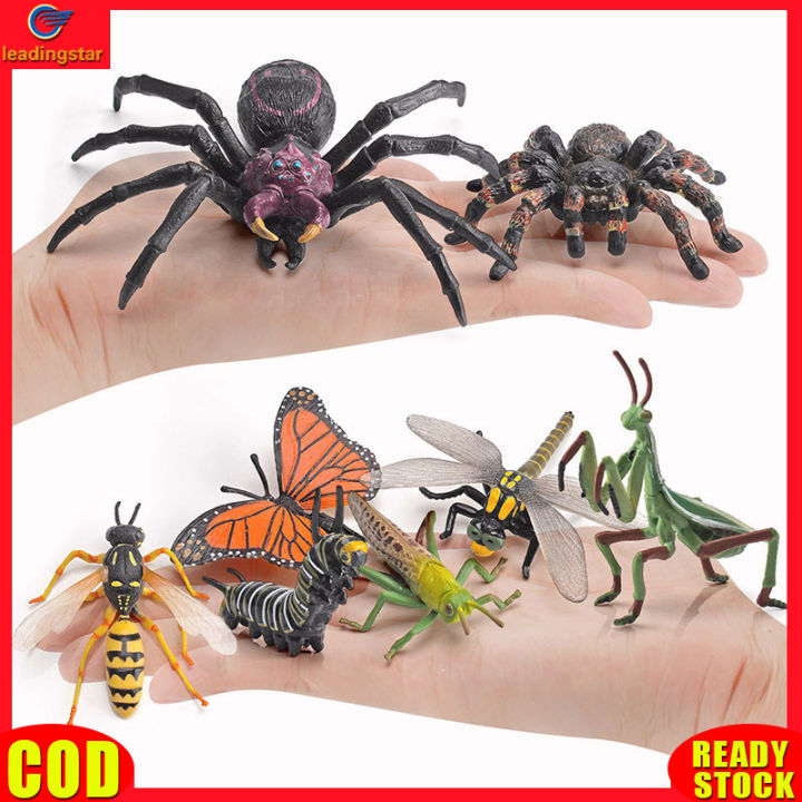 leadingstar-rc-โมเดลตั๊กแตนแมงมุมผีเสื้อจำลองสำหรับเด็กตุ๊กตาขยับแขนขาได้แมลงสำหรับตกแต่งบ้าน