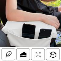Car Center Console Cover Car Armrest Box Mat With Side Pocket Memory Foam Auto Car Interior Accessories Heightened Car Center Console Cushion Middle Console Armrest Pillow present