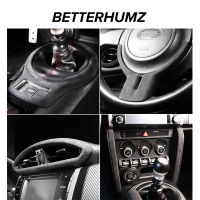 Beterhumz Alcantara สำหรับ Subaru BRZ Toyota 86 2013-2020อุปกรณ์ตกแต่งภายในสติกเกอร์หัวเกียร์รถยนต์แผงควบคุมการตัดฝาครอบ ABS