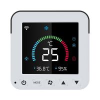 Tuya Smart Life New WiFi Thermostat DC5V Air Conditioner Thermostat IR Remote Control Timer Temperature Humidity Sensor