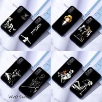 ❆✕ Vivo V15 V17 Pro V19 เคสมือถือแบบซิลิโคน สำหรับ One Piece Black