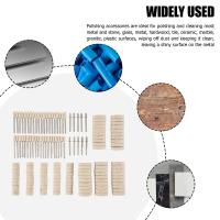 140Pcs Felt Polishing Attachment Set Wool Felt Polishing Disc Polishing Heads Turning Tool Accessory