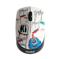 NOBI เมาส์ Wireless Optical Mouse (NM-68) White