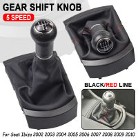 สำหรับที่นั่ง Ibiza 2002 2003 2004 2005 2006 2007 2008รถจัดแต่งทรงผมเกียร์ Shift Knob Lever Stick Gaiter Boot Cover Collar ฝุ่น