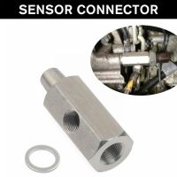 ☎♛☌ Stainless Steel 1/8 BSPT Oil Pressure Sensor Sendor T-Piece Adapter NPT Tee 1/8 Car Accessories VR-OGA02 to Gauge E5V8