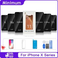 RJ Incell สำหรับ X Xs Max XR จอแสดงผล LCD แบบสัมผัสหน้าจอไม่มีพิกเซลที่ตาย Digitizer แทนการประกอบสำหรับ11 Pro Max