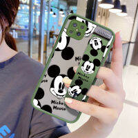 UCUC เคสโทรศัพท์เคสสำหรับ OPPO Reno 4Z 5G การ์ตูน Mickey Mouse สำหรับสาวกันกระแทก Frosted กลับนุ่มขอบฝาครอบเลนส์ป้องกันเลนส์โทรศัพท์บางเฉียบกรณี (มีสายรัดข้อมือ)