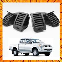 ช่องลมแอร์ ครอบช่องแอร์ ช่องอากาศ (ทั้งคัน) 4ชิ้น สีดำด้าน สำหรับ Toyota Hilux Vigo ปี 2005-2014 กรณีสินค้ามีสี ไซท์ เบอร์รบกวนลุกค้าทักมาสอบถามหรือเเจ้งที่เเชทก่อนสั่งสินค้าด้วยนะคะ