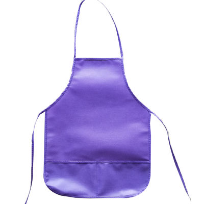 กระเป๋าผ้าใช้ในห้องครัวพิมพ์ลายผ้ากันเปื้อนของเด็กสีสันสดใสงานฝีมือของเด็ก