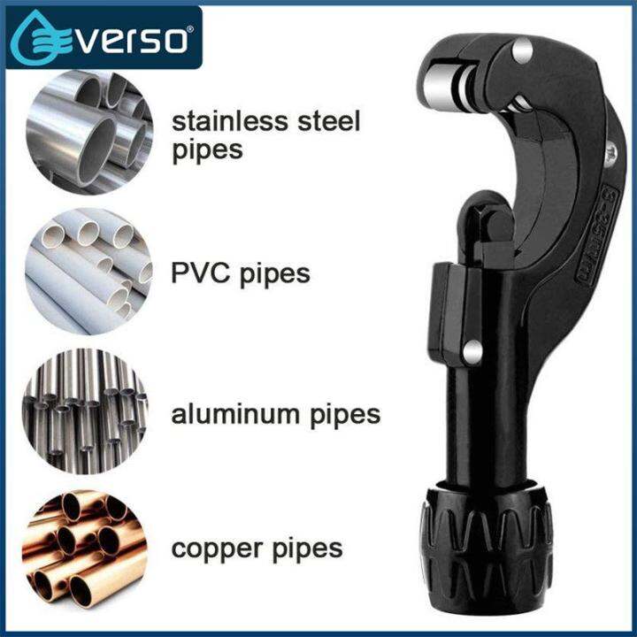 Everso Pipe Cutter Manual Tubing Cutter Handheld Pipe Slicer Labor Saving Plastic Pipe Conduit