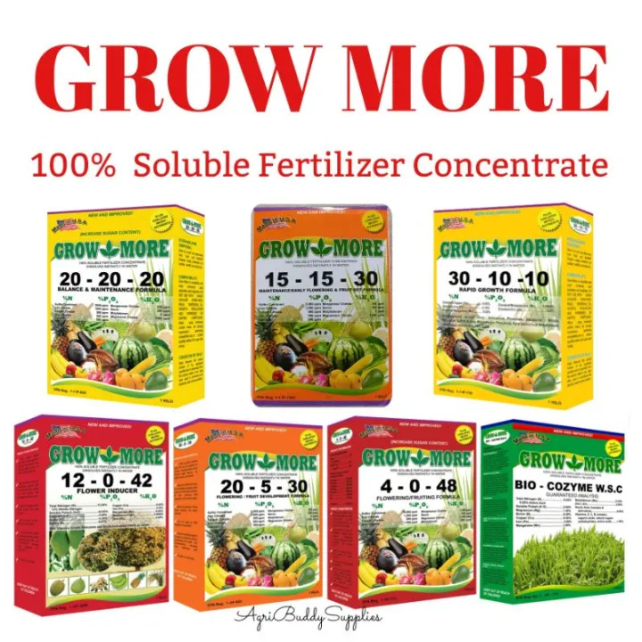 GROW MORE SOLUBLE FOLIAR FERTILIZER 1 kilogram | Lazada PH