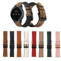 ❃ Fashion Leather Silicone Watch Band Strap for Garmin Active vivoactive 4 Replacement Correa Wrist Bracelet straps 22mm