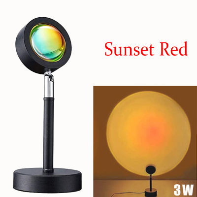 LoverS Day Gifts LED Sunset Project Lamps Sunlight Floor Lamp Atmosphere Bedside Sunglow Colorful Club Night Lights Floor Lamp