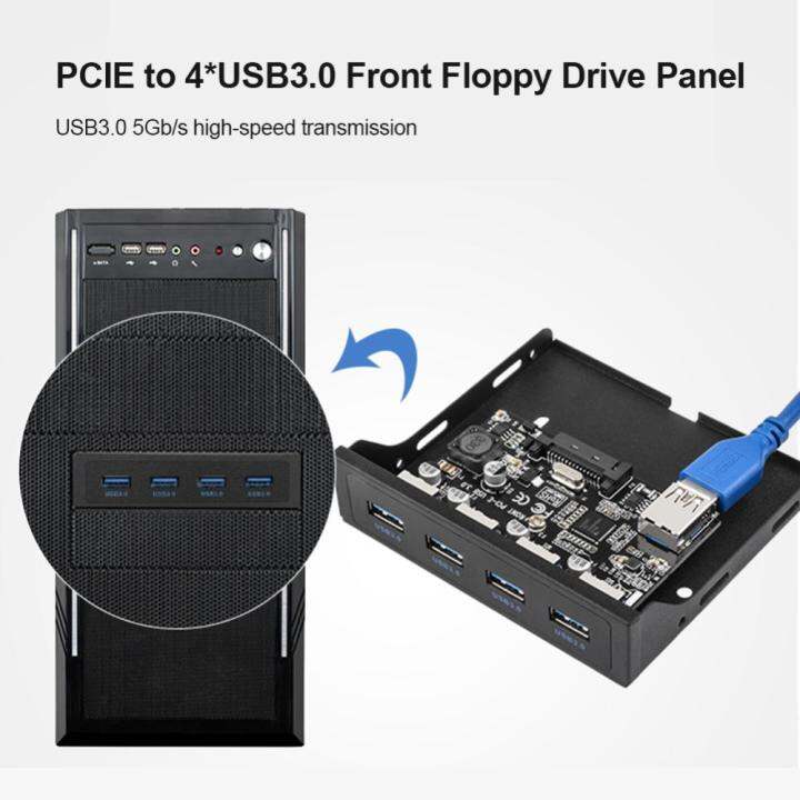 diy-pci-express-riser-5gbps-pci-ไปยัง1x-usb-3-0-pc-แผงด้านหน้าฮับ-usb-4ฮับ-usb-พอร์ต