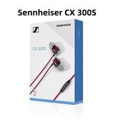 Sennheiser CX 300S หูฟังแบบมีสายเล่นเกมตัดเสียงรบกวนรองรับการปรับไมโครโฟนสำหรับ Android Iphones