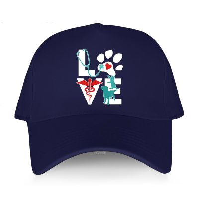 Mens summer baseball cap black Adjuatable Hats Love Veterinary Medicine Cute Letters Gift Men Women classic hat hip-hop caps