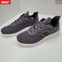 BAOJI ของแท้ 100% รองเท้าผ้าใบชาย รองเท้าวิ่ง รองเท้าออกกำลังกาย รุ่น BJM638 สีเทา SIZE 41-45