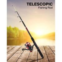 คันเบ็ดตกปลาพร้อมรอก คันเบ็ดตกปลา 1.65 เมตร อุปกรณ์ตกปลา Telescopic Fishing Rod ไม้ตกปลา ที่ตกปลา อุปกรณ์ตกปลาตั้งแคมป์ปิกนิก