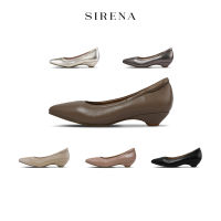 SIRENA รองเท้าหนังแท้ ส้น 1.5 นิ้ว รุ่น MARINA สีดำ สีแชมเปญ สีพิวเตอร์ สีโท้ป สีชมพู สีเบจ | รองเท้าคัชชูผู้หญิง