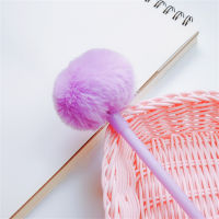 Pompom Plush เครื่องมือสำหรับการเขียนที่น่ารักอุปกรณ์สำนักงานสุดสร้างสรรค์