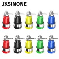 Jxsinone P40018ข้อเชื่อมต่อ10ชิ้นพร้อมช่องเสียบ4มม. กล้วยสำหรับอุปกรณ์เครื่องขยายเสียงตัวเชื่อมต่อแผงจ่ายไฟ