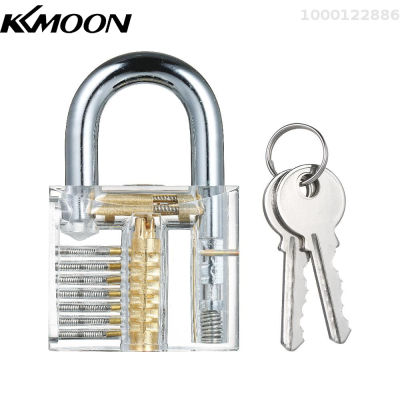 KKmoon ชุดฝึกกุญแจล็อคแบบโปร่งใสกุญแจล็อคที่มองเห็นได้,เครื่องมือหนีบจับช่างทำกุญแจฝึกปฏิบัติเครื่องมือชุดแม่กุญแจสำหรับผู้เริ่มต้นเด็กมืออาชีพ