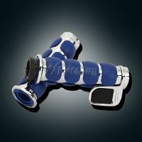 1 quot; Blue Rubber Hand Grips For Suzuki Boulevard M109R M50 M90 M95 VL 1400 1500