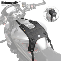 Rhinowalk รถจักรยานยนต์ถังกระเป๋าฐานแบบพกพามอเตอร์อุปกรณ์เสริมสำหรับสากล Motorcross ถังน้ำมันเชื้อเพลิงชุดติดตั้งมอเตอร์ด้านหน้ากระเป๋า