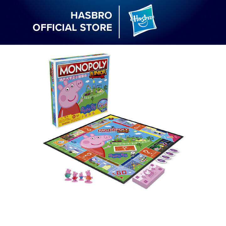 Monopoly Junior Peppa Pig Edition Board Game for 24 Players, For Kids Ages 5 and Up Lazada