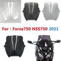 กระจกบังลมหน้าสำหรับมอเตอร์ไซค์ฮอนด้า FORZA750 Forza 750 NSS750 NSS 750 2021สีดำแผ่นเบนทางลม