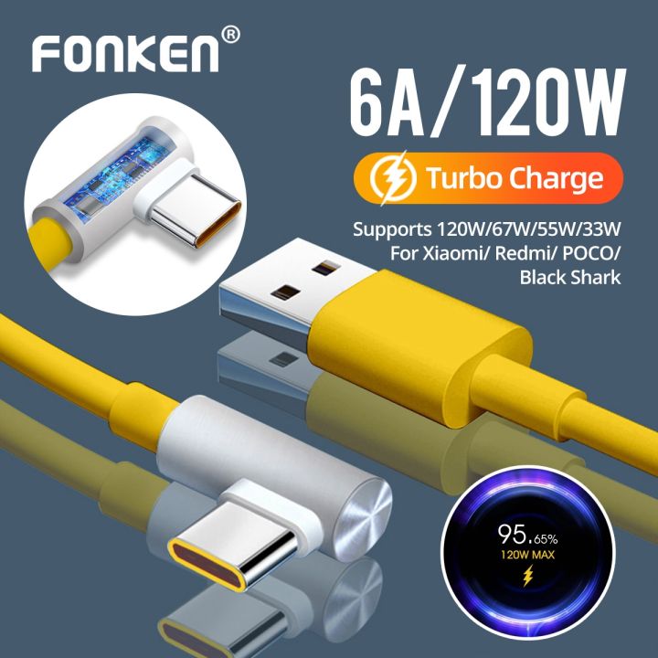 chaunceybi-120w-cable-for-12-10-note-k40-tipo-c-charger-type-6a-fast-charging-elbow