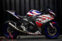 สติ๊กเกอร์แต่งลายรถ Yamaha Yzf R3 V.1 ลาย Racing Sport V.3