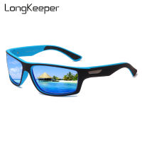 LongKeeper Polarized Sunglasses Men Women Brand Designer Square Sun Glasses Male Outdoor Sports Driving Shades Mirror Goggles