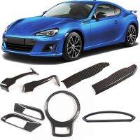 【CW】 Carbon Car Door Handle Console Panel Air Outlet Frame Cover Trim 86 Subaru BRZ SCION FR-S 2012-2020