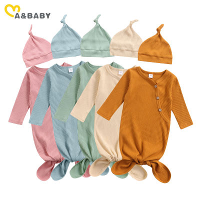 Ma&amp;Baby 0-3M Newborn Infant Baby Boy Girls Sleeping Bags Knit Long Sleeve Button Sleep Bag Soft Bedding