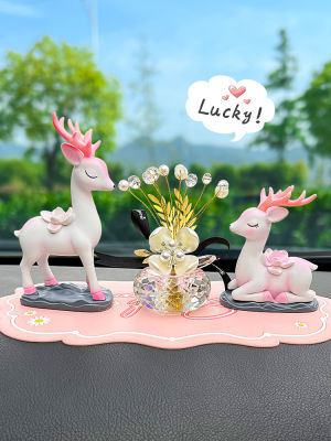 Safe Journey Deer Car Interior Supplies High-End Creative Personality Female Car Car Interior Accessories