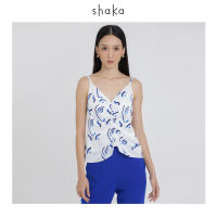 AW21 Shaka Lady Blue Brush Camisole Blouse เสื้อสายเดี่ยว BL-A210711