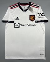 เสื้อบอล แฟนบอล แมนยู เยือน 2022-23 Manchester United Away 2022 พร้อมสปอนเซอร์แขน DXC Technology