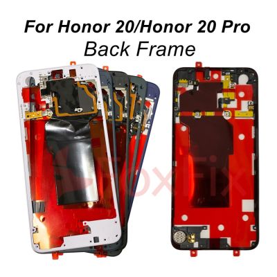 ขายึดฝาหลังด้านหลังสำหรับ Honor 20/Honor 20 Pro แชสซีฝาครอบกลาง + เสาอากาศ NFC + เมนบอร์ดกราฟีน + เครื่องสั่น