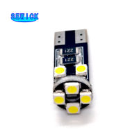 100Pcs Canbus T10 8SMD 3528 1210 LED Canbus ไม่มีข้อผิดพลาด OBC 194 168 W5W T10 Led Canbus ภายในหลอดไฟสีขาว