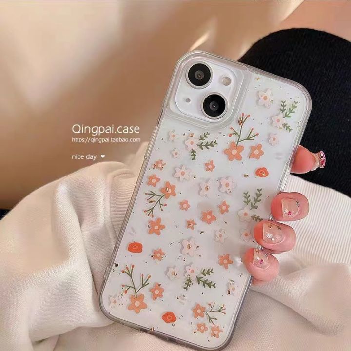 casing-compatible-for-tecno-camon20-4g-20-pro-5g-small-floral-full-clear-phone-case-soft-silicone