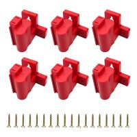 6 Pack Tool Holder Mount 12V Drill Tool Hanger Plastic Drill Tool Mount Compatible with