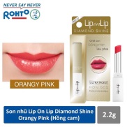 HCMSon nhũ trang điểm dưỡng tối ưu Lip On Lip Diamond Shine- HỒNG CAM 22g