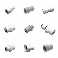 iTiGER RO Water Fitting Straight NPT Male Thread 1/4 3/8 Coupling Hose PE Pipe Connector Water Filter Reverse Osmosis Parts Pipe Fittings Accessories