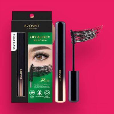 บราวอิท ลิฟต์ แอนด์ ล็อค มาสคาร่า เซ็กซี่แบล็ก 6G BROWIT Lift &amp; Lock Mascara